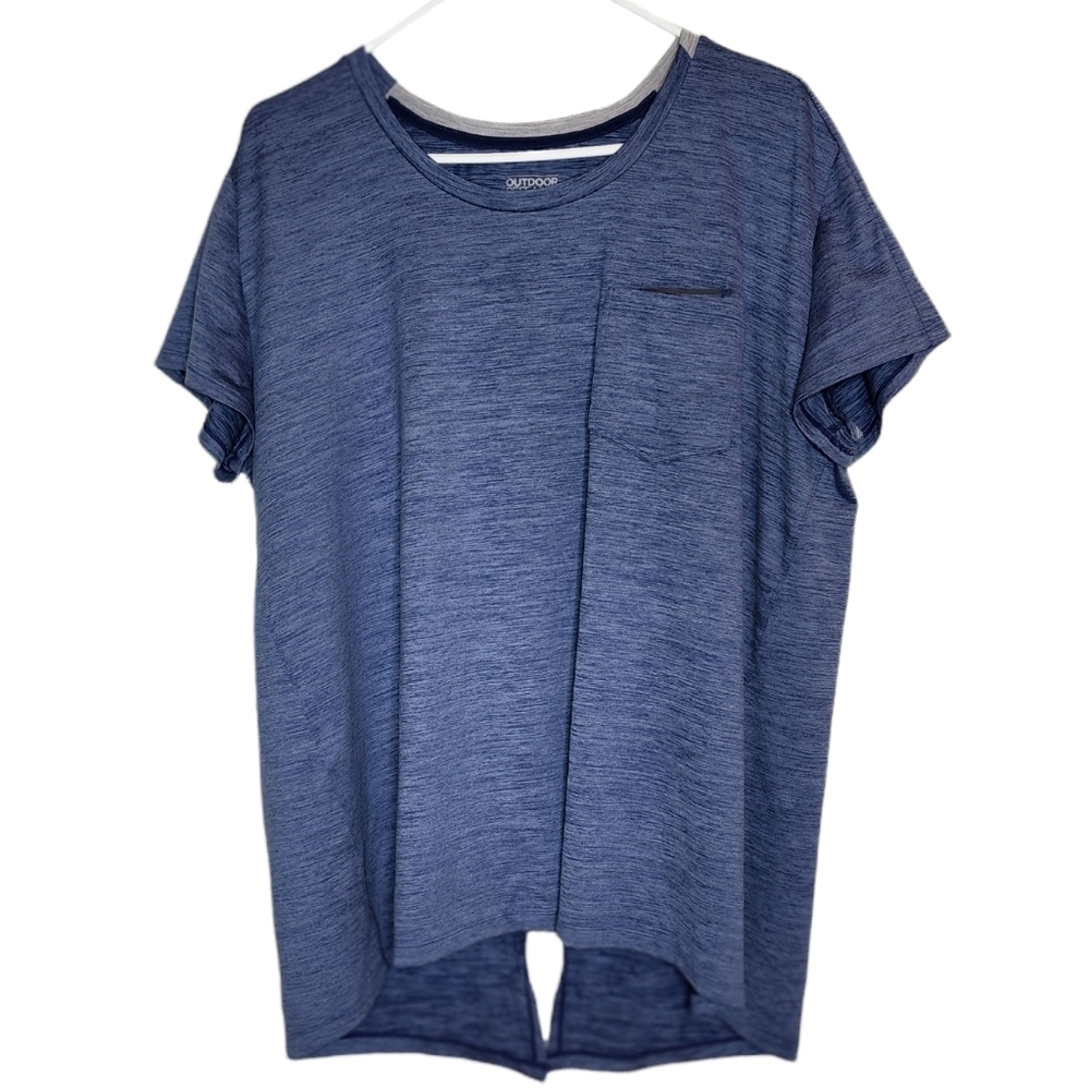 Outdoor Research Split Back Blue Active Tee Flyaw… - image 3
